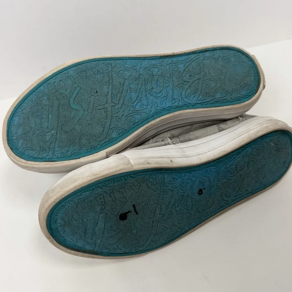 Blowfish Malibu Slip-On Sneakers Girls' Size 2 No Laces Gray Camo